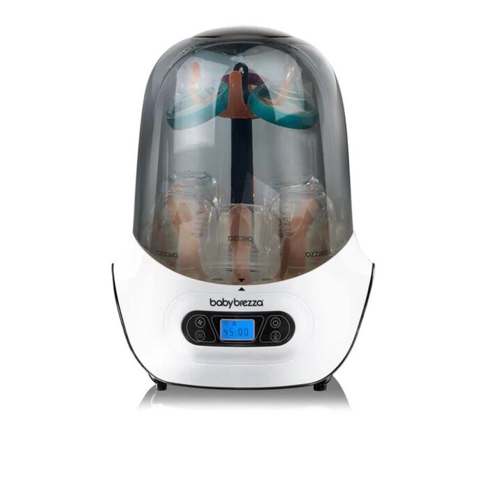 دستگاه استریل شیشه شیر بیبی بزرا One Step Sterilizer Dryer baby brezza رنگ سفید